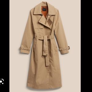 BANANA REPUBLIC Journey Trench Coat- SMALL Iced Latte Beige